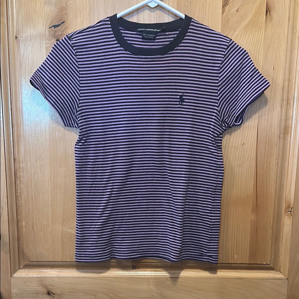 Ralph Lauren Short Sleeve Tees Navy and Purple Sz M